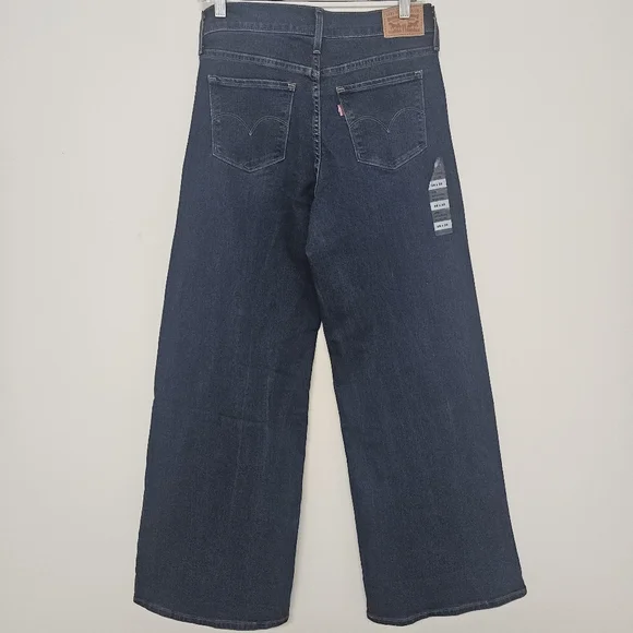LEVIS 318 SHAPING WIDE LEG JEANS WOMEN'S SIZE 28 - Picture 2 of 6